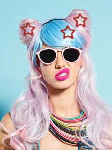 5pcs/Set Fashionable Dopamine Color Star Hair Clips, Suitable For Daily Use, Commuting, School, Outfit Matching, Minimalist Style Girls BB Bangs Hairclips