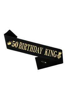 40th 50th 60th Birthday Gifts For Men, 50th Birthday Decorations For Men, Party Decor Supplies Including King Crown & Sash