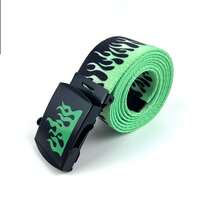 1条/3条装 时尚嘻哈韩风休闲男士火焰帆布皮带，男士配饰腰带，夏季、秋季、万圣节秋冬配饰，适合青少年、青年、男士，休闲、户外、运动、度假、毕业礼物、生日、日常穿着 - 彩色 - 查看 31