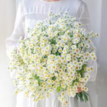 1PC/6pcs Realistic Daisy Artificial Flowers - Lifelike Chamomile Bouquet For Wedding/Home Decor, Mother's Day Gift & Party Arrangements