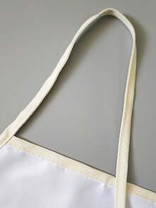 1 pieza Delantal con estampado de gato de dibujos animados, apto para restaurante, cocina, fiesta, boda, hecho de tela de durazno, para cocina, baño, hogar, artículos del hogar