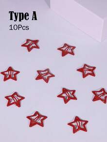 Multiple Color Combinations - 10/20/60/100pcs Colorful Oil Drop Shiny Star Hairpins, Adorable Versatile Summer Hair Clips Claw Clips Hair Slide Hair Barrettes - Multicolor - View 22