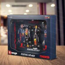 Burago 2 sets de Bburago, edición limitada 1:43 de coches de aleación del equipo F1, set de coches de Fórmula Dos con marco de imagen, edición de coleccionista de modelos de carreras con tapa dura, regalo de coleccionista de modelos de carreras Red Bull/Mercedes/McLaren para hombres