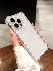 奢华减震水晶透明手机壳，军用级防摔保护，兼容 16/16 Pro/16E/16 Plus/16 Pro Max/15/15 Pro Max/15 Plus/14/13/12/11/11 Pro Max/XR/XS Max 和 S25/S25 Plus/S25 Ultra/S24/S23/S22/S21/S22 Ultra/S24 Plus/17/17 Pro/17 Pro Max/Air - 無色 - 查看 3