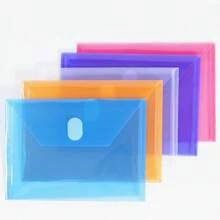 5pcs/10pcs A7 Premium Matte Finish Morandi Plastic Small Envelopes With Self-Seal Hook Loop Closure - Document Bags For File Folders, Receipts, Checks, Passports - Perfect For Christmas, Engagement, Thanksgiving, Valentine's Day, Wedding Occasions Back To School,Back To School,School Supplies
