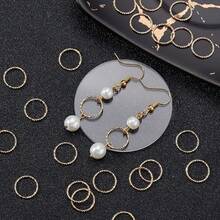 30pcs 18K Gold Plated Jump Rings 4/5/6/8/10/12mm Twisted Open Jump Rings Golden O Rings Brass Round Open Rings Connectors For DIY Earring Bracelet Necklace Jewelry Making - Multicolor - View 8