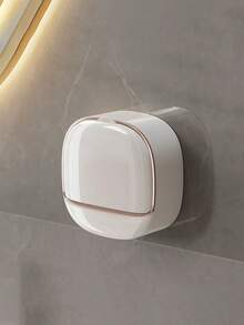 1/3 件免打孔壁挂式肥皂盒，双层塑料浴室和厨房储物架，纯色 - 彩色 - 查看 18