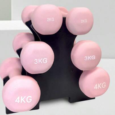 Estante para mancuernas de material PP, soporte de mancuernas para fitness para hombres y mujeres