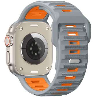 Sportarmband kompatibla med Apple Watch Ultra 2/Ultra Band, Apple Watch-armband för män 46 mm 49 mm 45 mm 44 mm 42 mm (serie 1 2 3), Brett vattentätt silikonarmband för Apple Watch-serie 10 9 8 7 6 5 4 SE 3 2 1