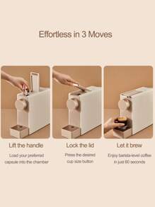 SCISHARE SCISHARE Capsule Coffee Maker For NS Capsule, 19Bar Espresso Machine With Italian Water Pump&620ml Water Tank, 1200W Quick Heating, Elegant Design For Women – Ideal For Coffee Corner, Kitchen, Gift