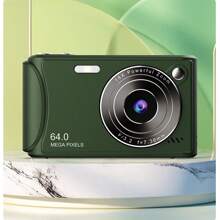 4K Digital Camera 64MP With Auto Focus, Video Recording, 32G SD Card, 18X Digital Zoom, Flash, Shake Reduction, Portable Travel Camera