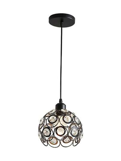 Lámpara colgante dorada, lámpara colgante de cristal de vidrio, lámpara de techo de araña de metal pequeña moderna, lámparas colgantes para comedor, cocina, dormitorio, mesita de noche(sin bombilla)