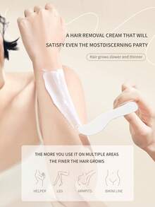 120g 光滑滋养脱毛膏，温和、无刺激、持久，令肌肤光滑洁净。含有胶原蛋白和透明质酸，适合所有肤质，男女皆宜，适用于全身、胸部、腿部、腋窝和比基尼部位 - 粉色 - 查看 4