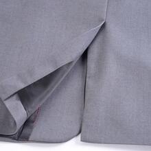 Men's Two-Piece Suit, Four Season Business Casual Suit, Two Button Back Slit Style, Wedding Work Banquet - Grey - View 6