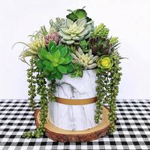 15 Peças de Plantas Suculentas Artificiais, Suculentas Verdes Pequenas Sem Vaso para Decoração de Casa, Escritório, Mesa, Arranjo Floral de Jardim Interno e Externo, Decoração de Primavera e Verão