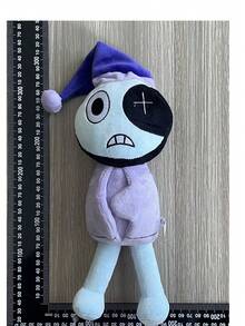 Dandy's World Pebble Vee Rodger Flutter 动漫游戏世界毛绒玩具，复活节家庭派对装饰，毛绒玩偶礼物，适合游戏爱好者，儿童礼物，生日装饰，家居装饰