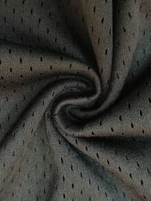 Camiseta de baloncesto azul con bordado de la letra "Minnesota" número 5 para hombres, diseño de cuello redondo sin mangas con ajuste holgado, adecuada para baloncesto, deportes, correr, fitness y otras ocasiones - Negro - Ver 6