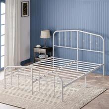 Elias Bed 140x200cm - Height 36cm With Storage Space Under The Bed - Metal Platform Bed Frame - 白色的 - 查看 7