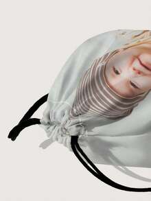 1pc Customized Picture Drawstring Backpack, Can Be Customized According To Your Unique Design, Suitable For Children And Teenagers, Print Your Own Photo Or Your Sister And Classmates' Photo As A Gift - Multicolor - View 6