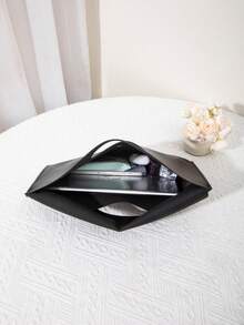 Luxurious, Charming, Elegant, Refined, Quiet Luxurious Large Black Square Handbag, Vintage Style, Suitable As A Mother's Day Gift For Mom, Ladies Square Purse, Appropriate For Women, Suitable For Party Girls, Perfect For Parties, Weddings, Galas, Formal Events/Banquets, Best Gift For Female Mothers, Teachers, Friends, Bridesmaids - Black - View 5