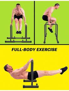 Adjustable Dip Bars- 500KG/1100lbs Dip Stand Parallettes Bar Gymnastics Bar Dip Station With Safety Connector, Pull Up Station Portable Gym Bar Parallettes Calisthenics Equipment - 1 - View 8