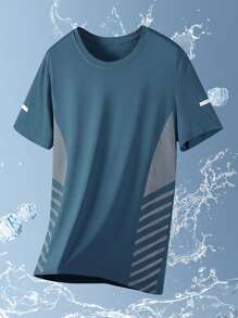 Camiseta transpirable y de secado rápido para hombre de verano, de manga corta casual y versátil, ligera y cómoda para deportes y exteriores