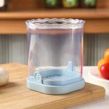 1pc Stainless Steel Fruit Slicer, Strawberry Slicer With Manual Push Board For Quick Slice, Rectangular Blades, Essential Kitchen Tool, Suitable For Fruit Salad Preparation, Applicable For Home, Restaurant, Fruit Store, RV