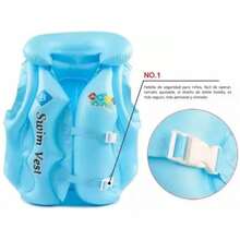 Chaleco Salvavidas Inflable Infantil - Azul - Ver 3