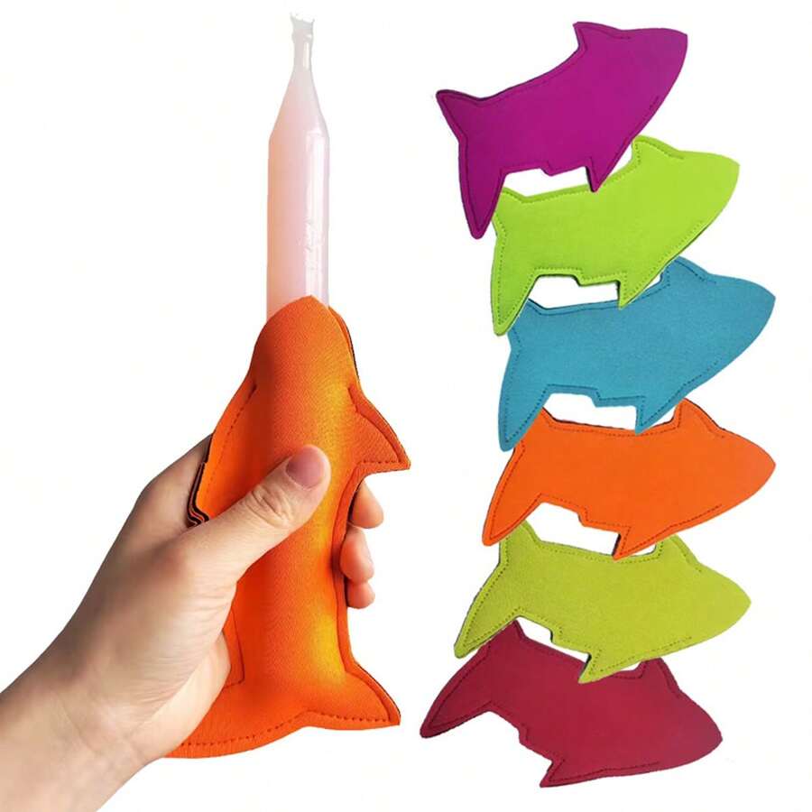 Bộ 4 chiếc túi đựng kem que, túi giữ nhiệt kem que, túi đựng kem que đông lạnh, túi đựng kem que nhiều màu sắc, túi đựng kem que có thể tái sử dụng và giặt được, đồ dùng mùa hè, đồ dùng gia đình. - Nhiều màu - Xem 1