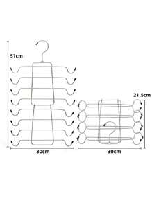 1pc Household Stainless Steel Folding Hanger, Underwear Underwear Drying Storage Rack Metal 8/4 Layer Underwear Bra Hook, Multi-Layer Thick Seamless Halter Vest Storage Rack