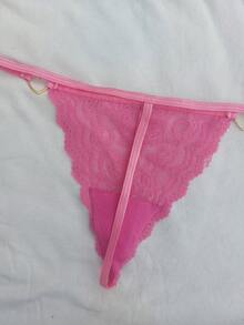 Lenceria linda para mujer, lenceria tierna para mujer, lenceria sexy de encaje para mujer, lenceria de corazones - Rosa - Ver 6