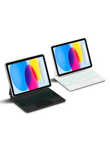 Étui clavier magique pour iPad A16 11"/modèle 10e 2025. Tablette A3354 A3355 A3356 A2696 A2757 A2777. Clavier intelligent magnétique multipoint rétroéclairé sans fil. Étui de protection pour tablette