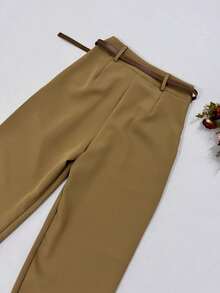Women Two-Piece Outfits - Khaki - View 10