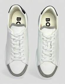 Hugo Boss TENIS BOSS COLYN DERB PARA HOMBRE - ORIGINAL - Blanco y Negro - Ver 3