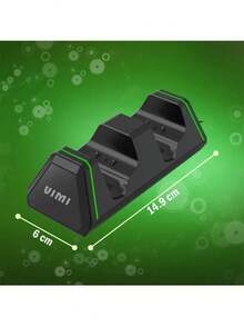 Base Cargador Doble De Controles Con 2 Baterías y 4 Tapas Para Consola One/Series X|S - Negro - Ver 9