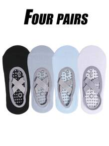 1 paire/3 paires/5 paires/6 paires, Chaussettes de yoga épaisses pour femmes, Chaussettes d'exercice intérieur anti-dérapantes pour saut