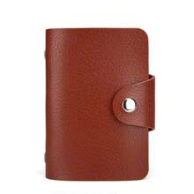 24 emplacements Porte-cartes, étui de poche de couleur unie simple, organisateur de cartes de crédit et d'identité pour hommes et femmes, porte-cartes , indispensables de voyage pour portefeuille de femme, mini portefeuille, porte-monnaie, porte-cartes