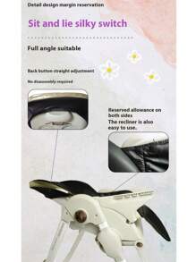 1 pieza Funda de cojín para silla alta de bebé, se ajusta a la mayoría de las sillas altas (sillas altas no incluidas)