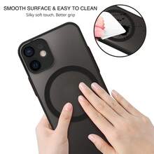 Hadaasi 1 buah Casing Ponsel Tipis Anti-Jatuh Magnetik Warna Pink Muda dengan Sentuhan Lembut, Akrilik Matte + TPU, Pelindung Lensa Kamera Tepi Lembut, Perlindungan Penuh, Anti-Jatuh, MagSafe, Pengisian Daya Nirkabel, Tahan Gores, Kompatibel dengan iPhone 16 Pro/16 Pro Max/16 Plus/16/15 Pro/15 Pro Max/15 Plus/15/14 Pro/14 Pro Max/14 Plus/14/13 Pro/13 Pro Max/13/12 Pro/12 Pro Max/12/11 Pro Max/11/11 Pro/XS Max/XR/XS/X - Baby Pink - View 7