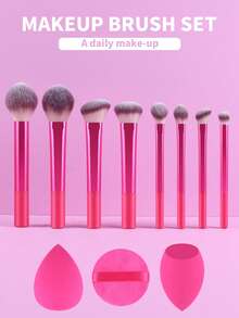 15支/13支/11支/8支/6支化妆刷套装,包含散粉刷、腮红刷、高光刷、眼影刷、睫毛刷、眼线刷、斜角美妆蛋、圆形美妆蛋、圆形粉扑、三角粉扑、散粉三角海绵、粉底液晕染海绵,美妆工具,化妆刷套装,化妆刷套装,化妆刷套装,全套化妆刷,化妆刷套装,化妆刷套装,化妆礼盒,赠品,专业化妆刷,全套化妆刷 - 酒紅色 - 查看 17