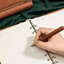 太阳和月亮树设计 200 页 A5 活页笔记本，复古奢华商务办公日记本，带金属活页夹，100GSM 厚纸，适合工作、学校、写作、礼物推荐、学校用品、返校