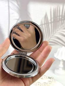 1pc Summer Drink Cute Shell Shaped Compact Pocket Makeup Mirror, Convenient For Party & Travel - Multicolor - View 6