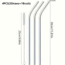 4/7/10PCS 彩色长吸管和吸管刷，可更换吸管适用于 40 盎司旅行杯，可重复使用的杯子长吸管（带吸管刷），304 不锈钢吸管适用于雪糕/冰咖啡/果汁等，可用洗碗机清洗，适用于户外、露营 - 幻彩 - 查看 14