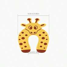 1/8 opakowania ochraniacza na drzwi dla dzieci, blokada drzwi dla dzieci z kreskówkowym wzorem, słodka pianka EVA z motywem zwierzątek – miękka, kolorowa i trwała, miękka tekstura, ochraniacz na drzwi