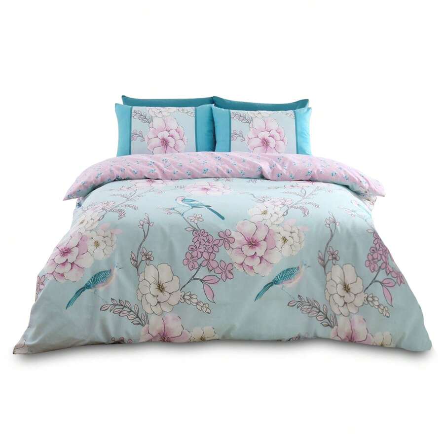 VELVETIO Gabby Printed Duvet Cover Set Soft And Smooth Skin Friendly Reversible Bedding With Matching Pillowcases