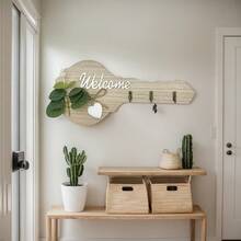 1pc Fashionable Minimalist Home Wall Key Holder, Clothes Hanger Rack, Birthday Gift, Party Decor - Multicolor - View 5