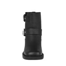 BOTINES DAMA NOMADAS 66102 SIMIPIEL NEGRO - Negro - Ver 5