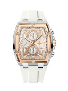 REWARD Men's Quartz Watch Luminous Hands & Date, Sporty Casual Analog Display, Quartz Movement, Silicone Band - one-size - View 16