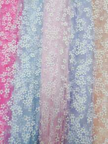 1st Kledingdecoratie Accessoire, Bloemblaadjes Fee Tule Print