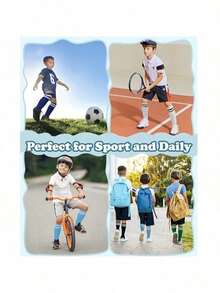 6 Pairs Kids' Sports Football Socks, Long Tube Breathable And Comfortable, Suitable For 4-12 Years Old Boys And Girls For Daily And School Training Use - Multicolor - View 10